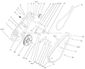Impeller Drive Assembly Diagram and Parts List for 38517 230000001-230999999 - 2003 Toro Snow Blower
