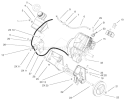 Engine And Frame Assembly Diagram and Parts List for 38517 230000001-230999999 - 2003 Toro Snow Blower