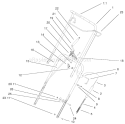 Handle Assembly Diagram and Parts List for 38517 230000001-230999999 - 2003 Toro Snow Blower