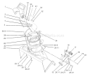 Chute Assembly Diagram and Parts List for 38538 240000001-240999999 - 2004 Toro Snow Blower