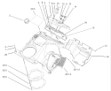 Upper Shroud and Control Panel Assembly Diagram and Parts List for 38538 240000001-240999999 - 2004 Toro Snow Blower