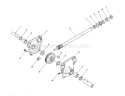24" Auger Gearcase Assembly Diagram and Parts List for 38543 0000001-0999999 - 1990 Toro Snow Blower
