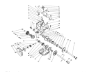 Transmission Assembly Diagram and Parts List for 38543 0000001-0999999 - 1990 Toro Snow Blower