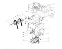 Engine Assembly Diagram and Parts List for 38543 0000001-0999999 - 1990 Toro Snow Blower