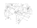 Handle Assembly Diagram and Parts List for 38543 0000001-0999999 - 1990 Toro Snow Blower