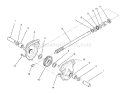 24" Auger Gearcase Assembly Diagram and Parts List for 38543 2000001-2999999 - 1992 Toro Snow Blower