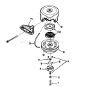 Rewind Starter Diagram and Parts List for 38543 2000001-2999999 - 1992 Toro Snow Blower