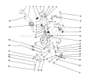 Traction Linkage Assembly Diagram and Parts List for 38543 2000001-2999999 - 1992 Toro Snow Blower