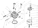 Carburetor Diagram and Parts List for 38543 220000001-220999999 - 2002 Toro Snow Blower