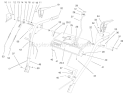 Handle And Control Assembly Diagram and Parts List for 38543 220000001-220999999 - 2002 Toro Snow Blower