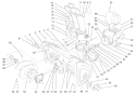 Housing And Engine Frame Assembly Diagram and Parts List for 38543 220000001-220999999 - 2002 Toro Snow Blower