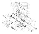 Transmission Assembly Diagram and Parts List for 38540 4900001-4999999 - 1994 Toro Snow Blower