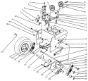 Traction Drive Assembly Diagram and Parts List for 38540 6900001-6999999 - 1996 Toro Snow Blower