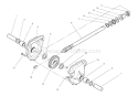 24" Auger Gearcase Assembly Diagram and Parts List for 38540 8900001-8999999 - 1998 Toro Snow Blower