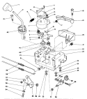 Traction Linkage Assembly Diagram and Parts List for 38540 9000001-9999999 - 1989 Toro Snow Blower