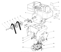 Engine Assembly Diagram and Parts List for 38540 9000001-9999999 - 1989 Toro Snow Blower