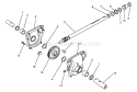 28" Auger Gearcase Assembly Diagram and Parts List for 38545 8000001-8999999 - 1988 Toro Snow Blower