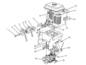 Engine Assembly Diagram and Parts List for 38545 8000001-8999999 - 1988 Toro Snow Blower