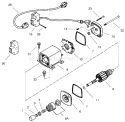 120 Volt Electric Starter Diagram and Parts List for 38546 99000001-99999999 - 1999 Toro Snow Blower