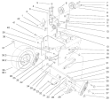 Traction Drive Assembly Diagram and Parts List for 38546 99000001-99999999 - 1999 Toro Snow Blower