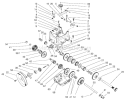 Transmission Assembly Diagram and Parts List for 38546 99000001-99999999 - 1999 Toro Snow Blower