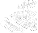 Lower Traction Assembly Diagram and Parts List for 38547 200000001-200999999 - 2000 Toro Snow Blower