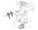Engine Assembly Diagram and Parts List for 38555 59000001-59999999 - 1995 Toro Snow Blower