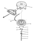 Rewind Starter Diagram and Parts List for 38555 59000001-59999999 - 1995 Toro Snow Blower
