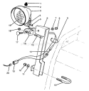 Light Assembly Diagram and Parts List for 38555 69000001-69999999 - 1996 Toro Snow Blower