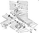 Transmission Assembly Diagram and Parts List for 38556 6900001-6999999 - 1996 Toro Snow Blower