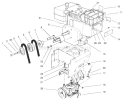 Engine Assembly Diagram and Parts List for 38555 790000001-799999999 - 1997 Toro Snow Blower