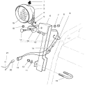Light Assembly Diagram and Parts List for 38555 790000001-799999999 - 1997 Toro Snow Blower