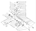 Traction Gearcase Assembly Diagram and Parts List for 38559 240000001-240999999 - 2004 Toro Snow Blower