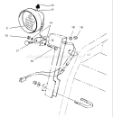 Headlamp Assembly Diagram and Parts List for 38559 240000001-240999999 - 2004 Toro Snow Blower