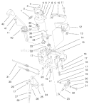 Traction Linkage Assembly Diagram and Parts List for 38558 99000001-99999999 - 1999 Toro Snow Blower