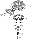 Starter Diagram and Parts List for 38558 99000001-99999999 - 1999 Toro Snow Blower