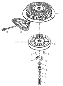Page H Diagram and Parts List for 38558 99000001-99999999 - 1999 Toro Snow Blower