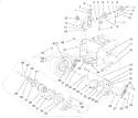 Lower Traction Assembly Diagram and Parts List for 38560 200000001-200999999 - 2000 Toro Snow Blower