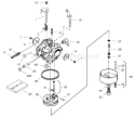 Carburetor Diagram and Parts List for 38560 200000001-200999999 - 2000 Toro Snow Blower