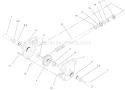 Auger Gearcase Assembly Diagram and Parts List for 38559 220000001-220999999 - 2002 Toro Snow Blower