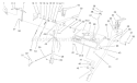 Handle And Control Assembly Diagram and Parts List for 38559 220000001-220999999 - 2002 Toro Snow Blower