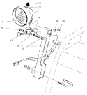 Headlamp Assembly Diagram and Parts List for 38559 220000001-220999999 - 2002 Toro Snow Blower