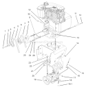 Engine and Transmission Assembly Diagram and Parts List for 38560 240000001-240999999 - 2004 Toro Snow Blower