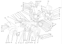 Housing and Engine Frame Assembly Diagram and Parts List for 38560 240000001-240999999 - 2004 Toro Snow Blower
