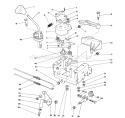 Traction Linkage Assembly Diagram and Parts List for 38570 0000001-0999999 - 1990 Toro Snow Blower