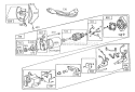 Starter Motor Diagram and Parts List for 38570 1000001-1999999 - 1991 Toro Snow Blower