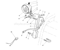 Light Kit Diagram and Parts List for 38570 1000001-1999999 - 1991 Toro Snow Blower