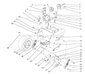 Traction Drive Assembly Diagram and Parts List for 38570 1000001-1999999 - 1991 Toro Snow Blower