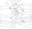 Traction Linkage Assembly Diagram and Parts List for 38570 3900001-3999999 - 1993 Toro Snow Blower