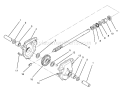 28 In. Auger Gearcase Diagram and Parts List for 38570 5900001-5999999 - 1995 Toro Snow Blower